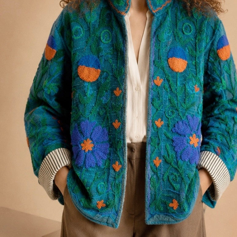 Giacca Suzani “Blue Mirage”