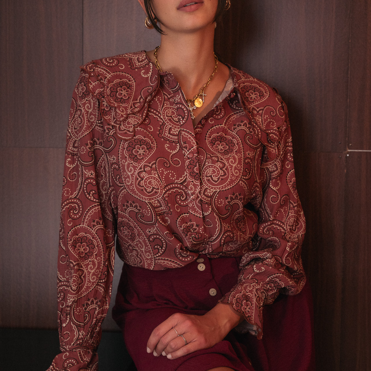 Camicia Sofia con Stampa Paisley