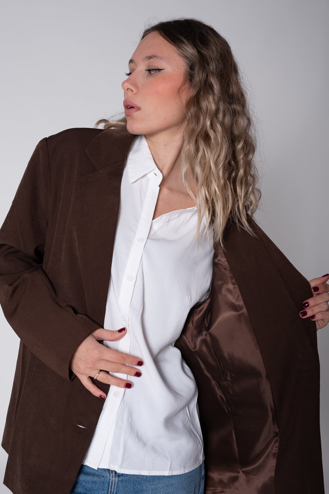 Blazer Susy color cioccolato