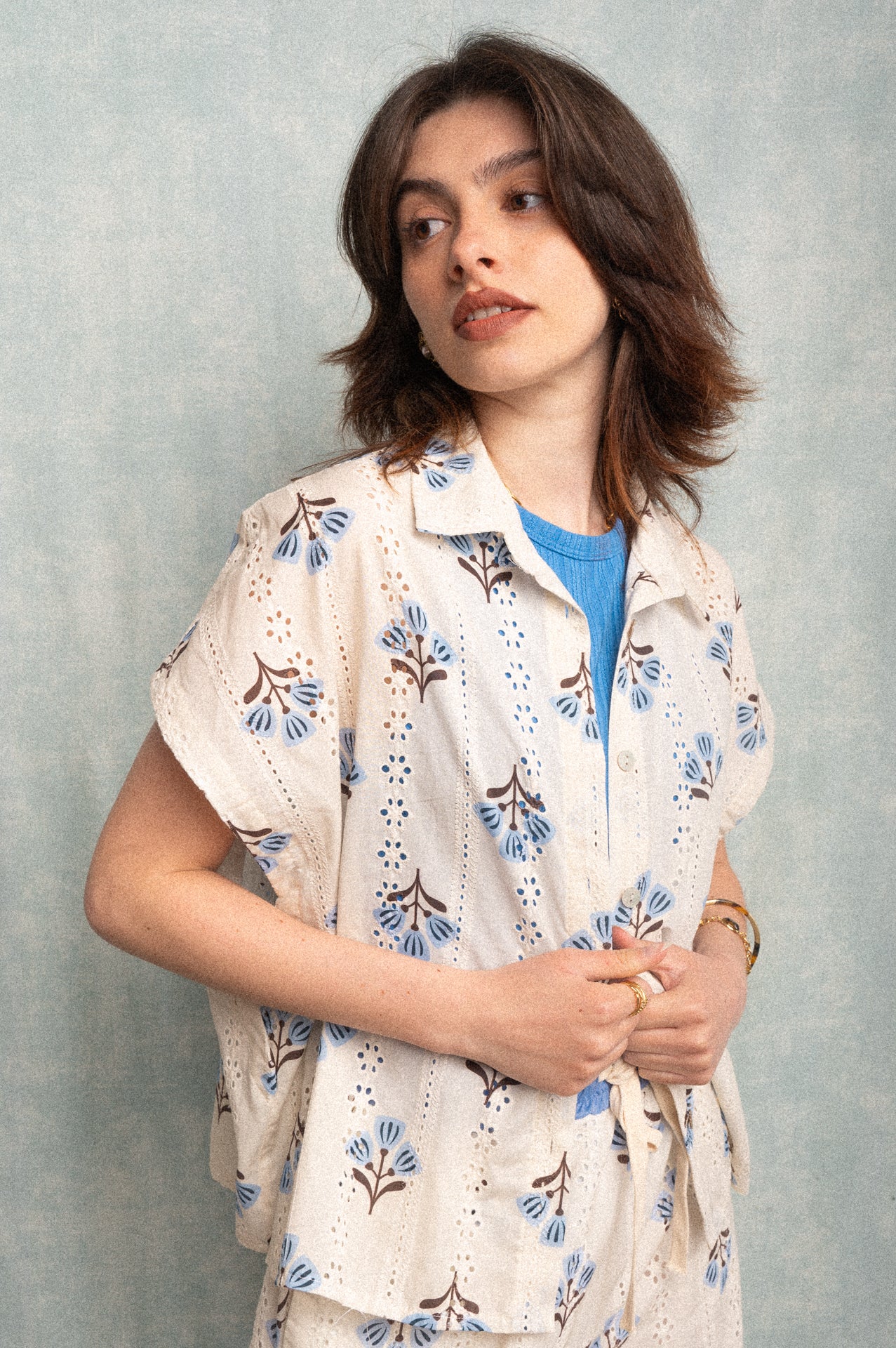 Camicia Jannette bianca con ricami
