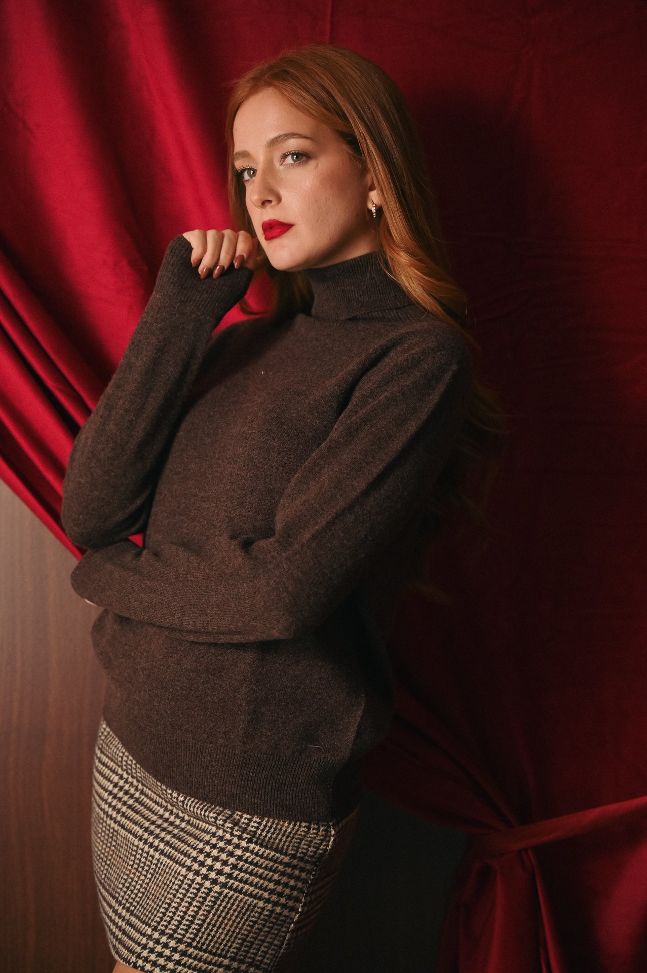 Dolcevita Donna in Pura Lana 100% | Maglia Collo Alto Calda | Filato Pregiato