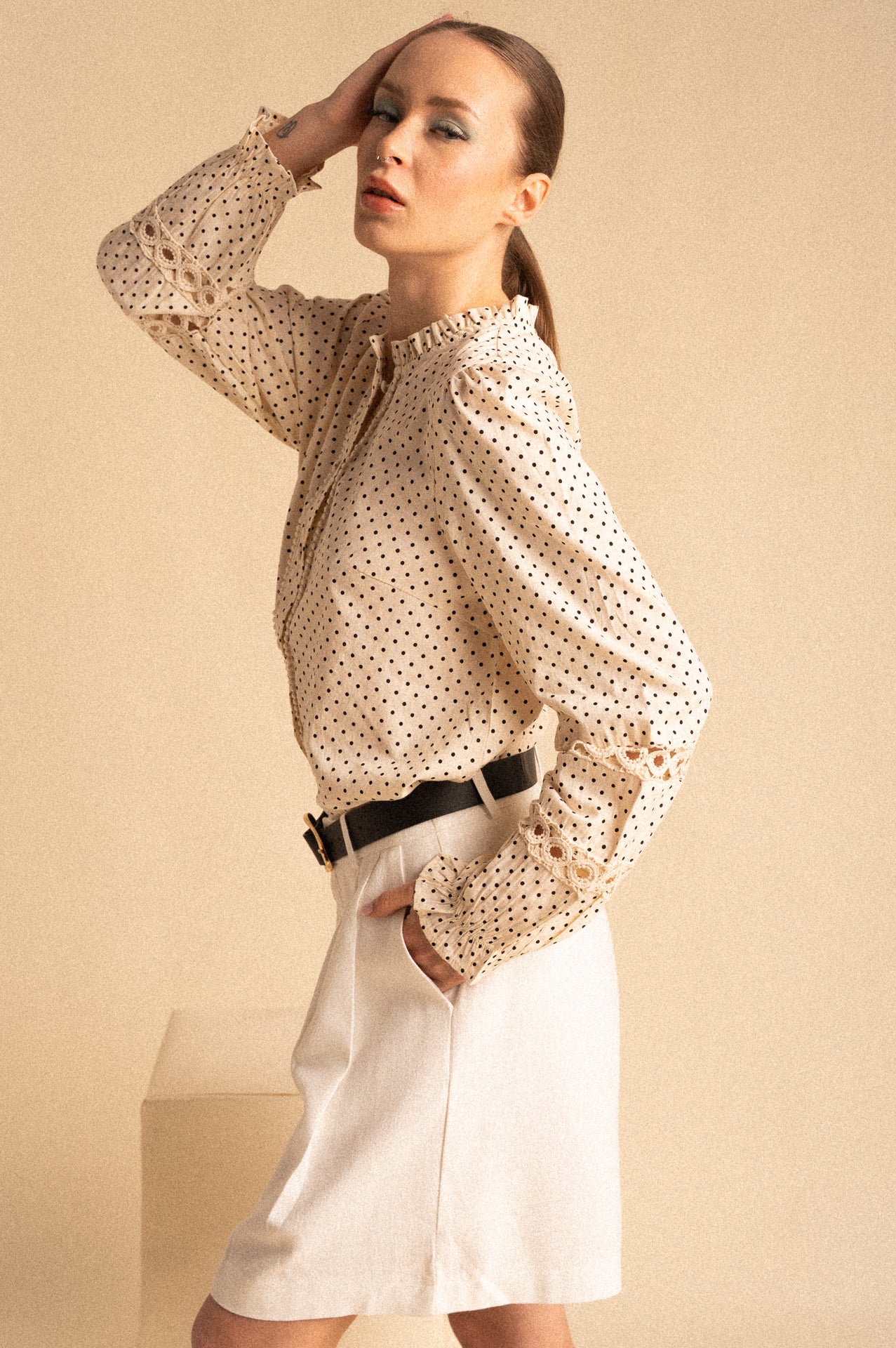 Shorts Gramercy in Cotone Bianco con Tasche