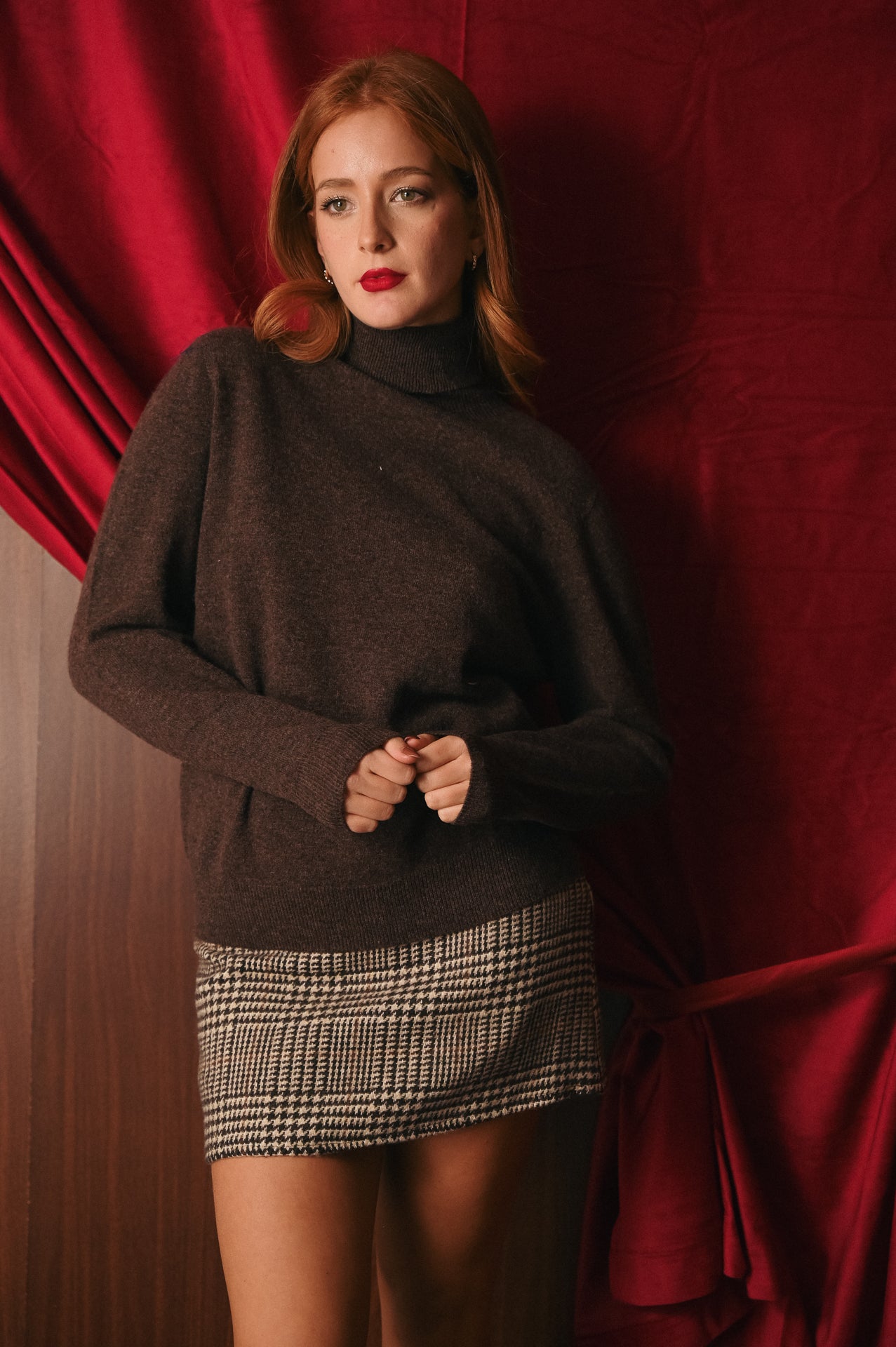 Dolcevita Donna in Pura Lana 100% | Maglia Collo Alto Calda | Filato Pregiato