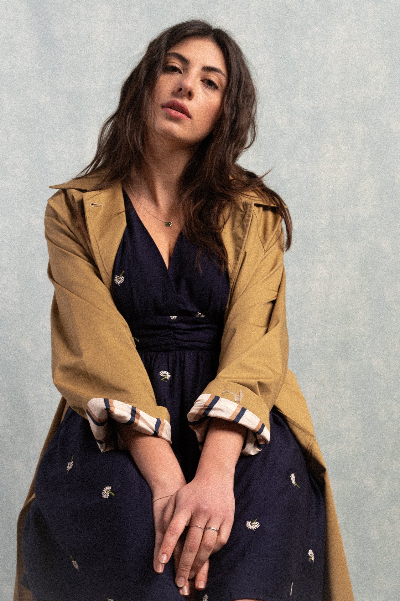 Trench cammello sezane