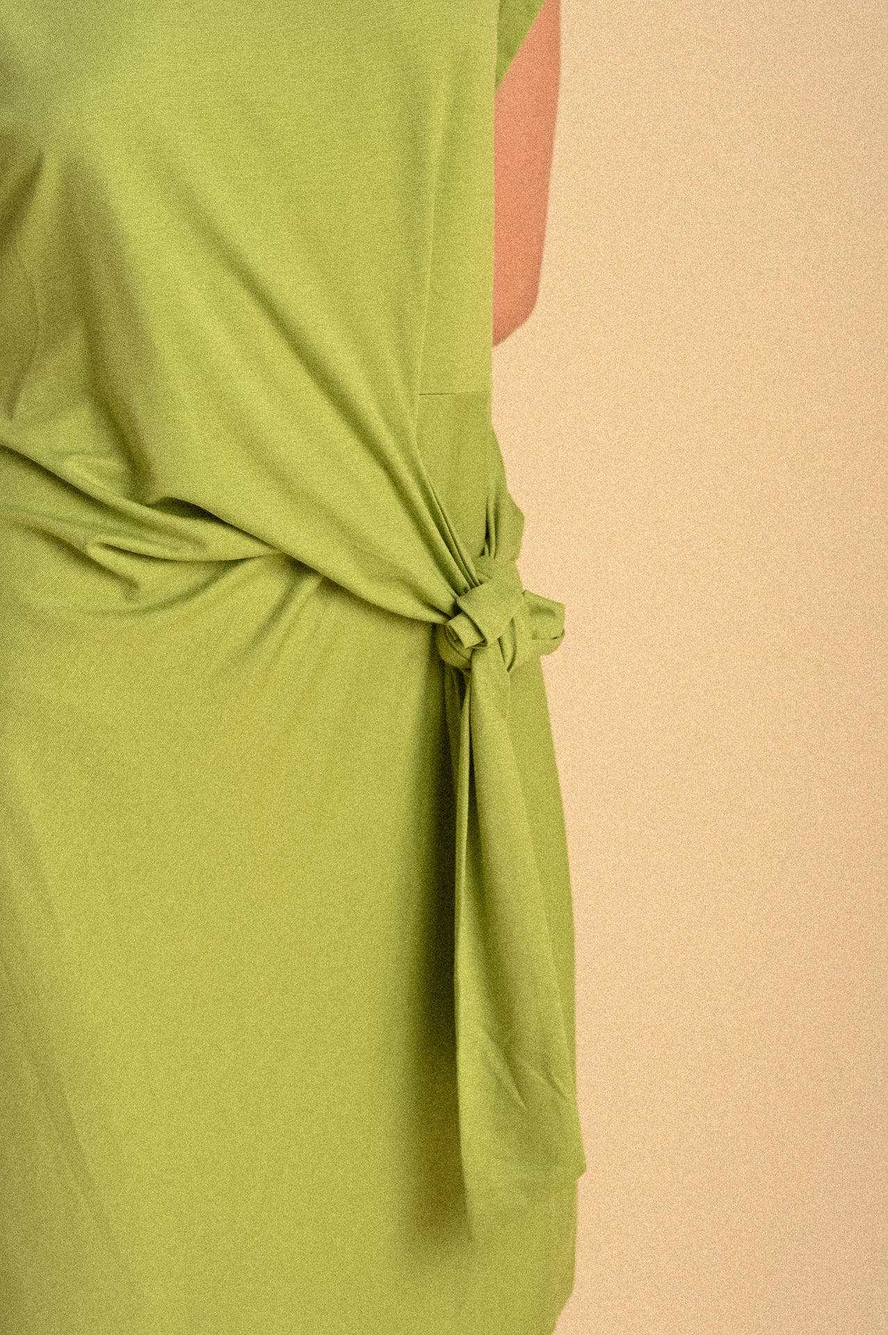 Abito Miami Lime con Fiocco Laterale