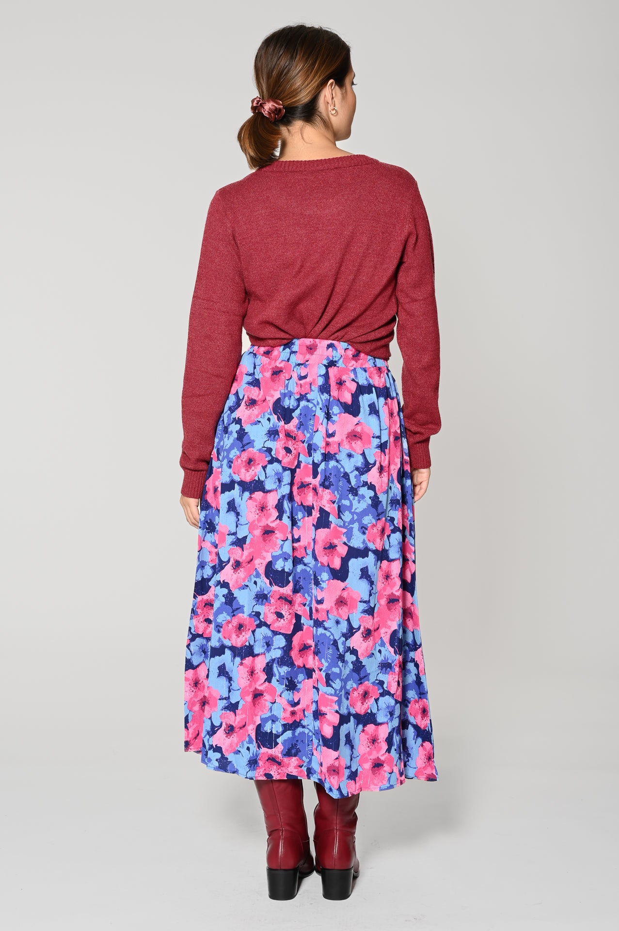 Long floral skirt