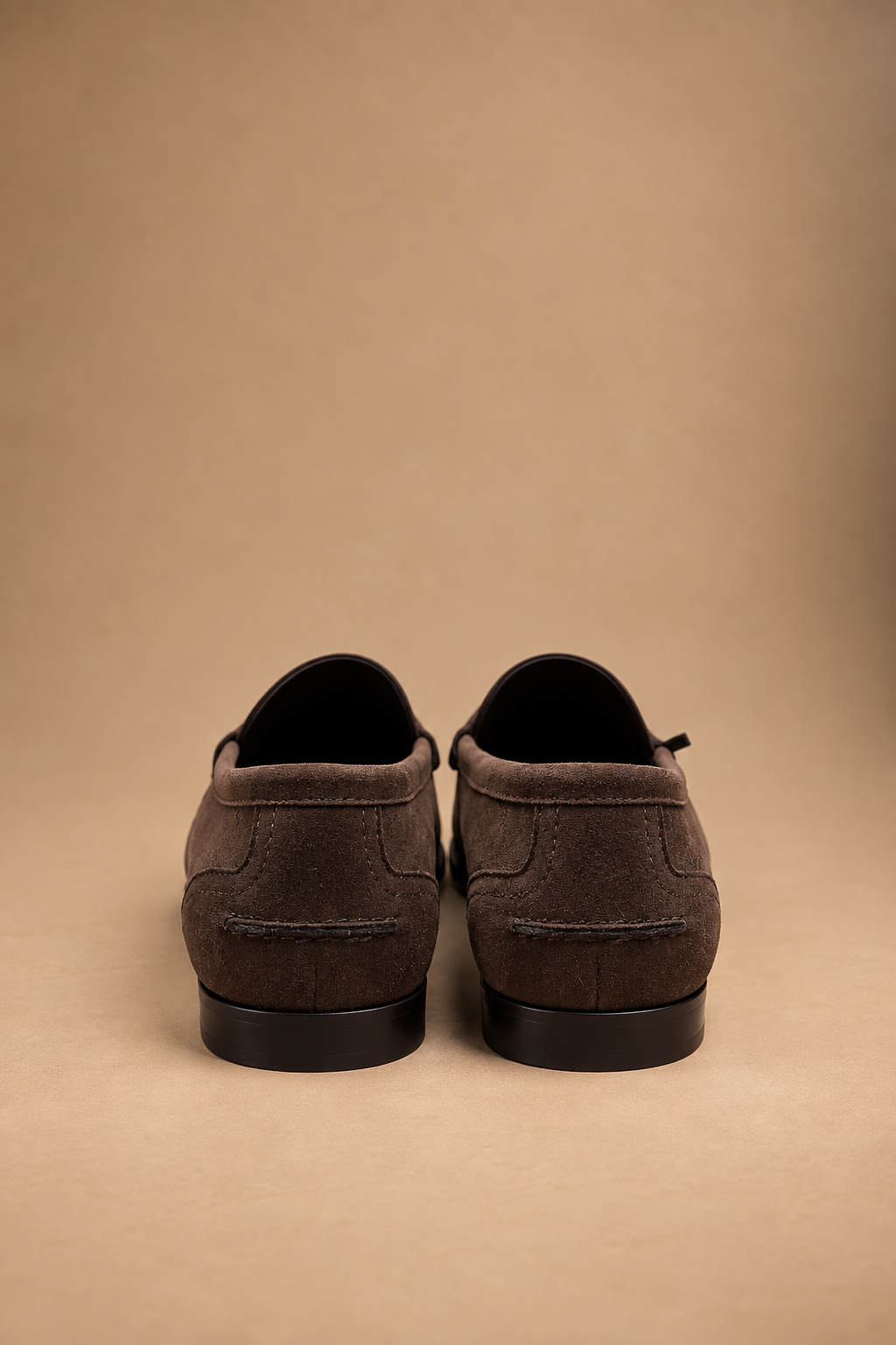 Mocassino Penny Donna Color caffè Effetto Suede con Suola in Gomma