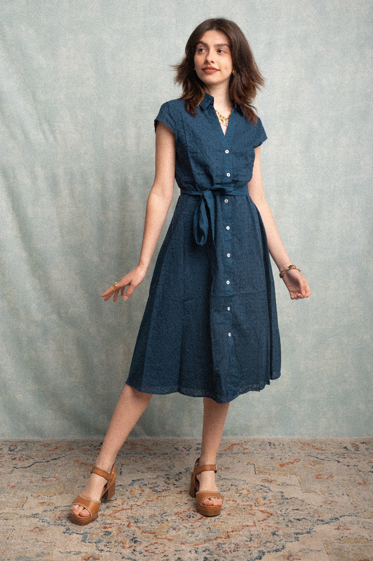 Abito chemisier Patricia blu