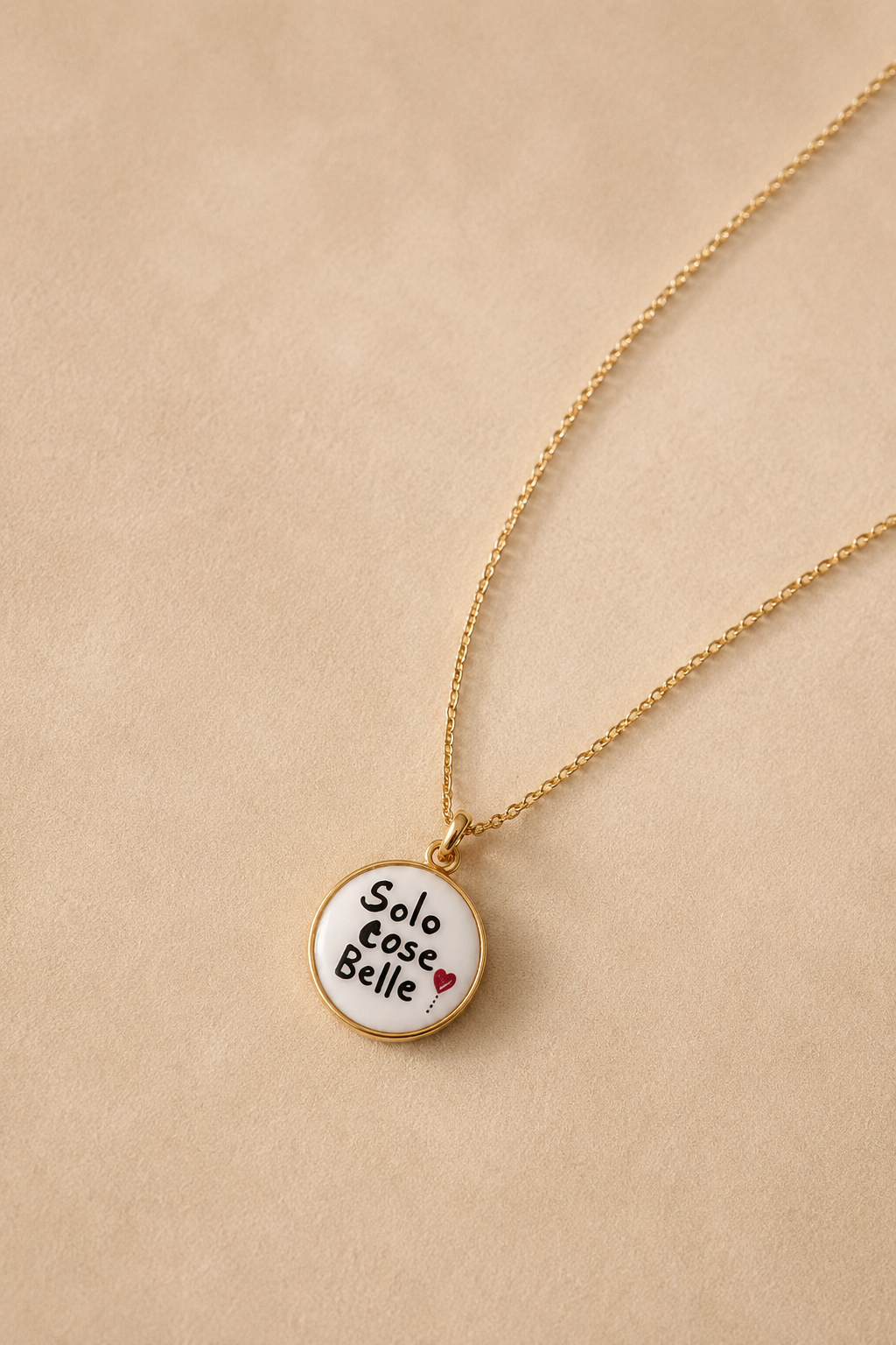 Collana Message in Acciaio Gold con Frasi