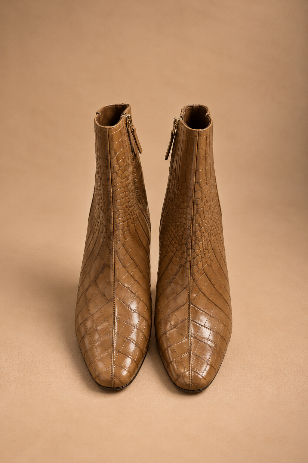 Stivaletto camel stampa cocco