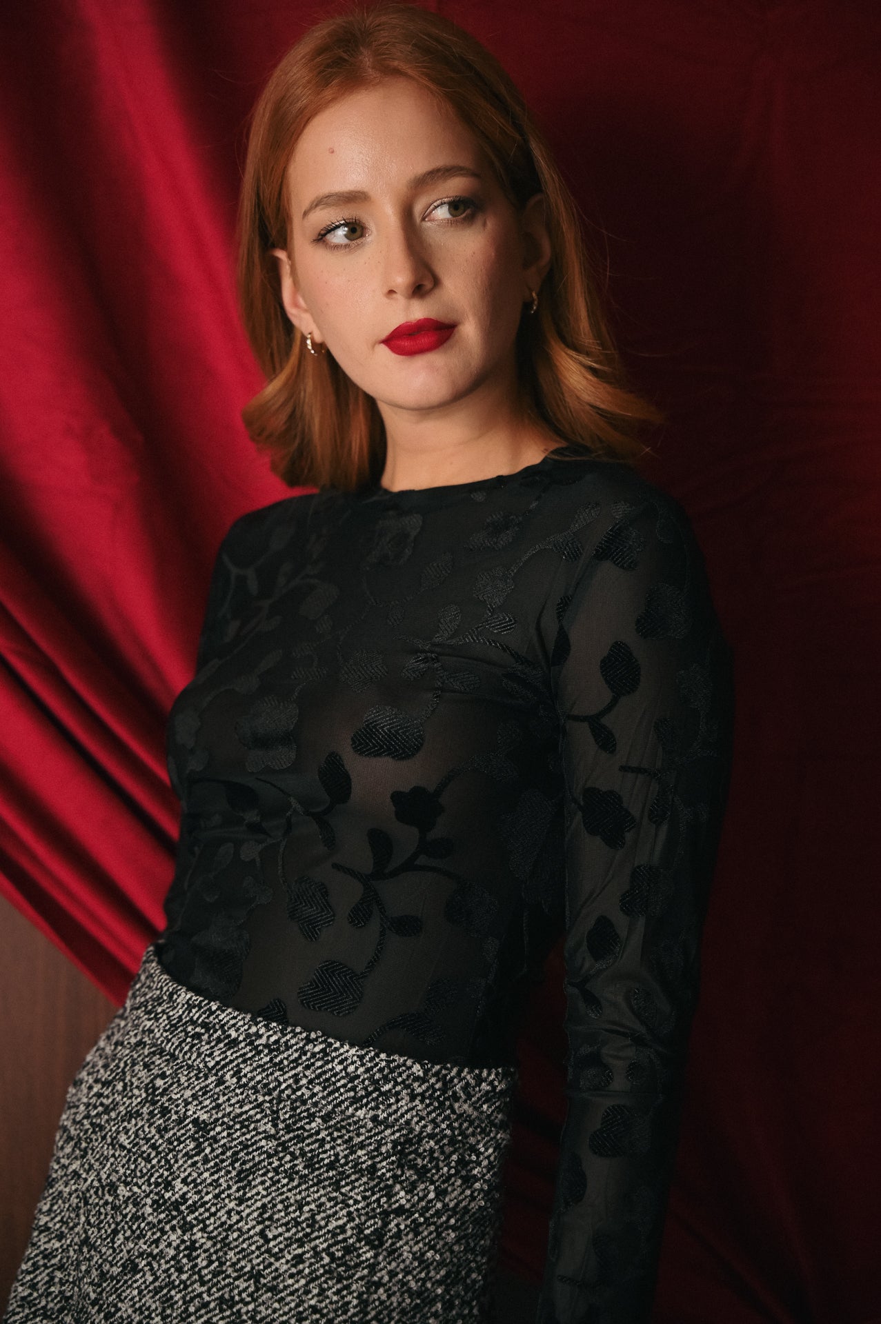 Body Nero Ricami Devoré Donna | Body Trasparente Velluto