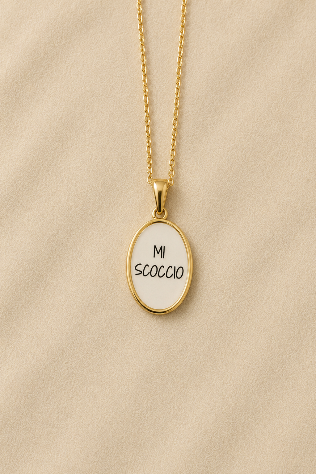Collana Message in Acciaio Gold con Frasi