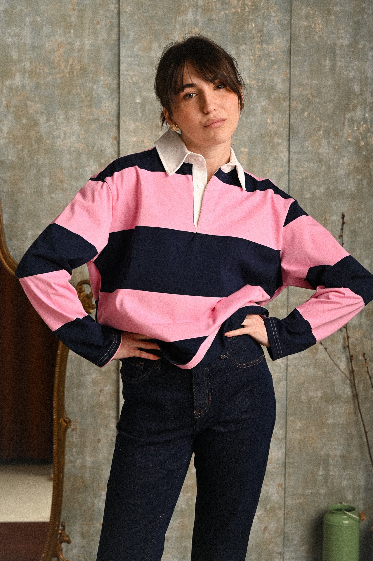 Jeans Donna Slim Fit Blu Scuro Cassia in Cotone