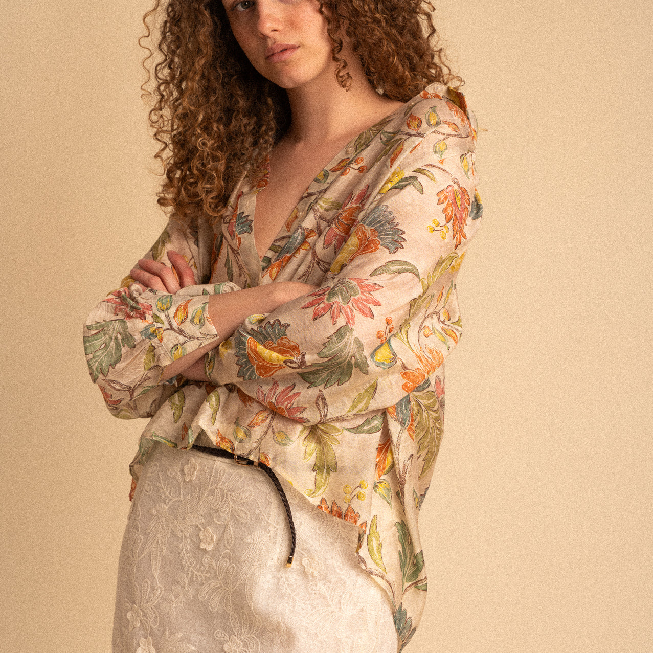 Camicia Donna Fantasia Floreale in Viscosa