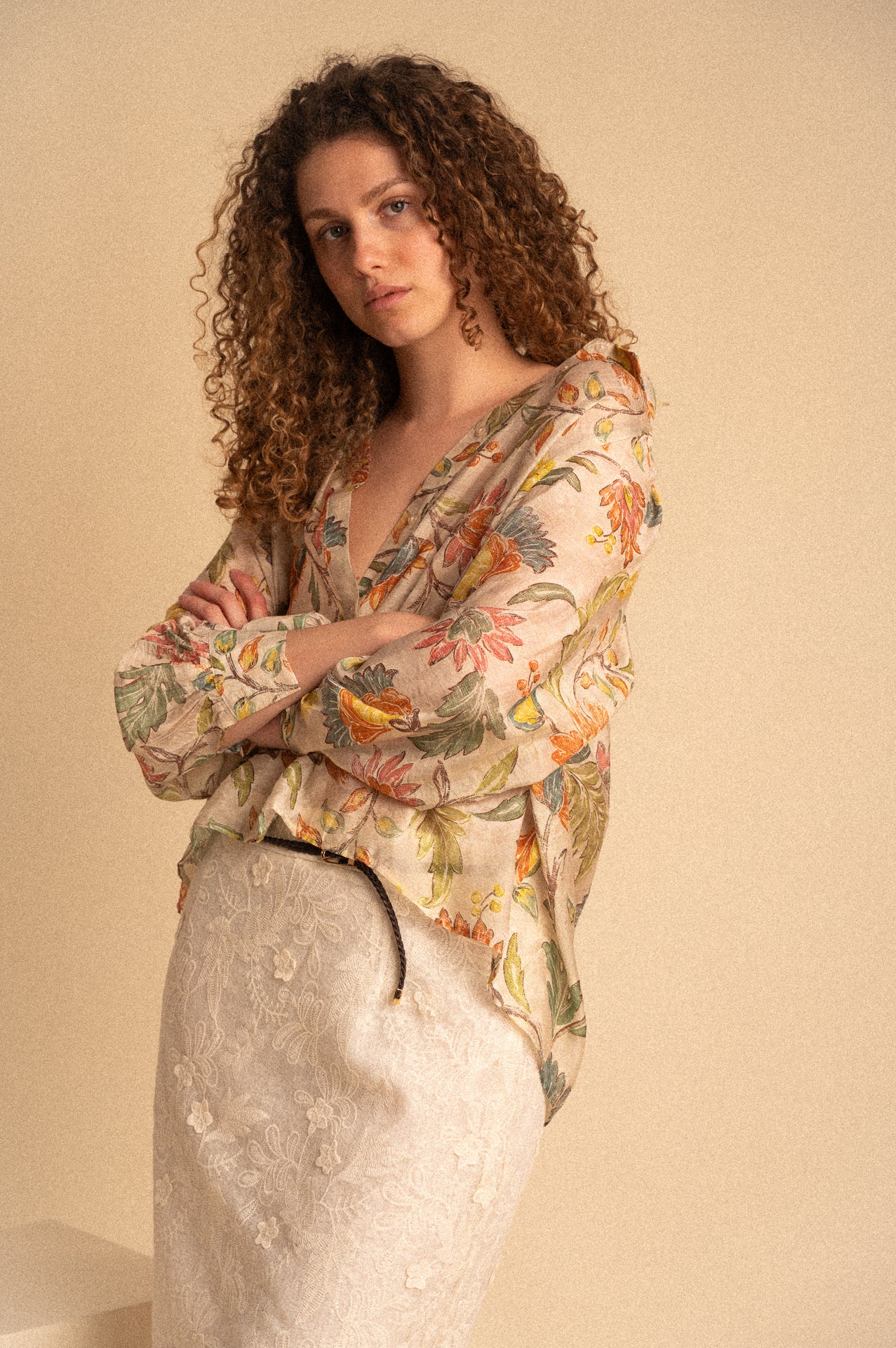 Camicia Donna Fantasia Floreale in Viscosa