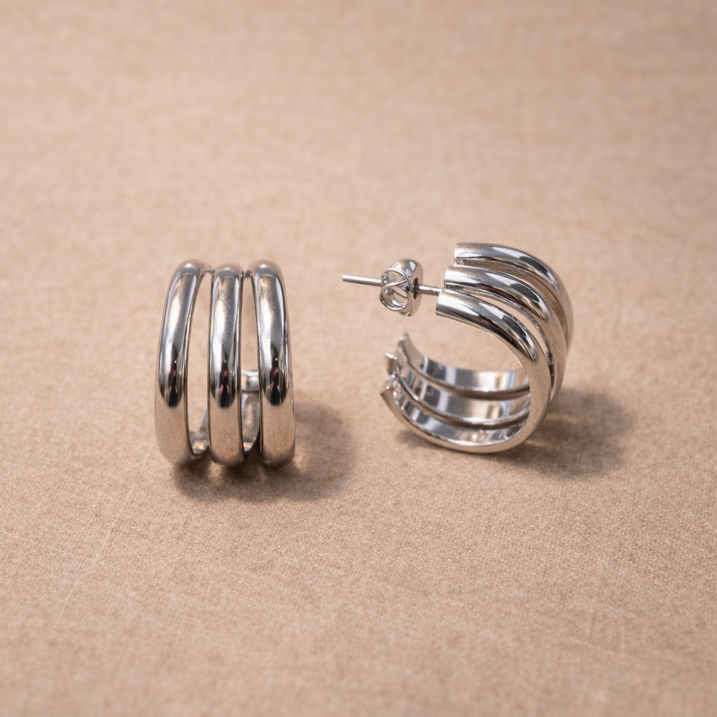 Orecchini Cerchio Multibanda