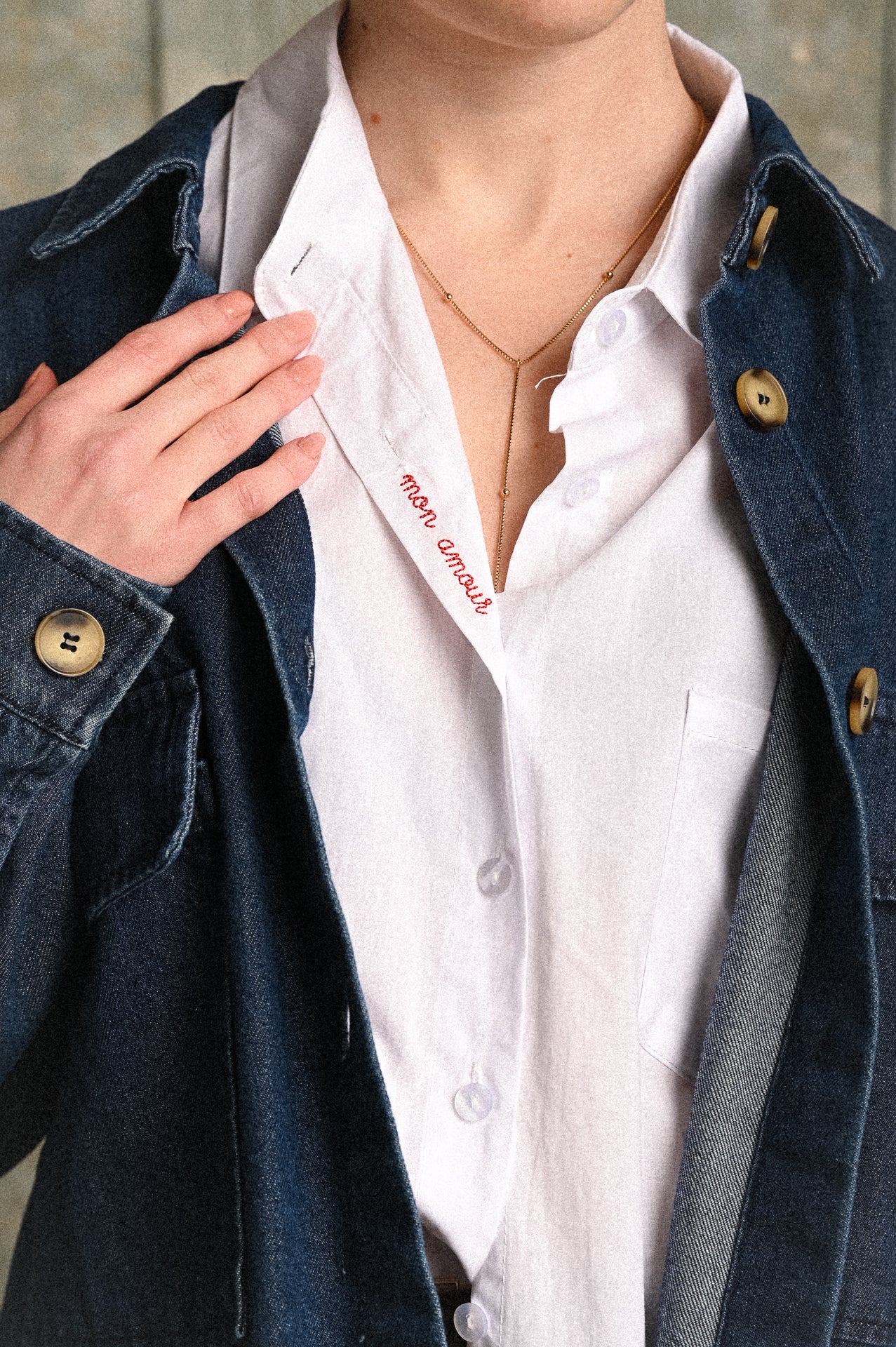 Giacca Zinnia Donna Denim Crop con Tasche