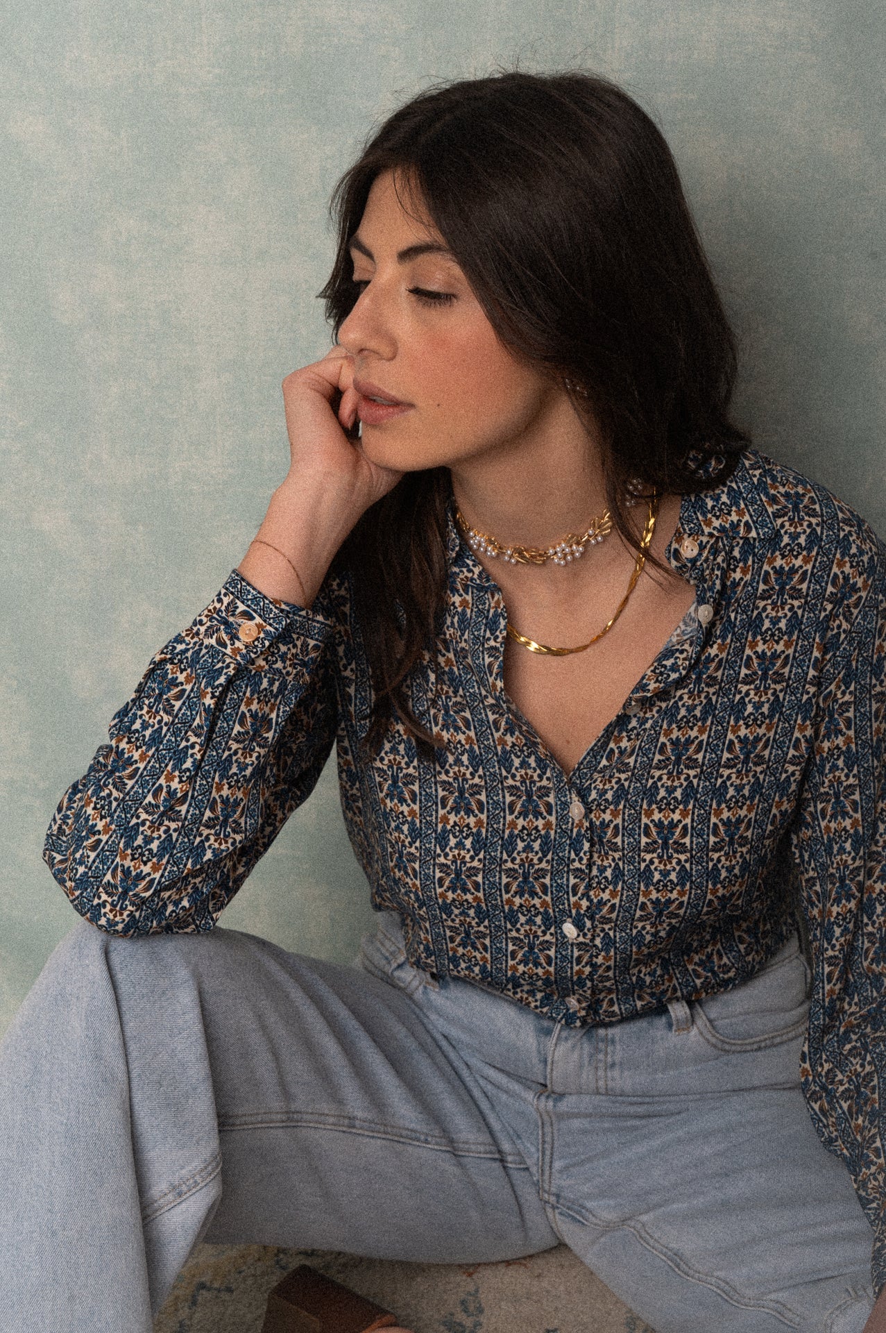 Camicia Elodie a fantasia