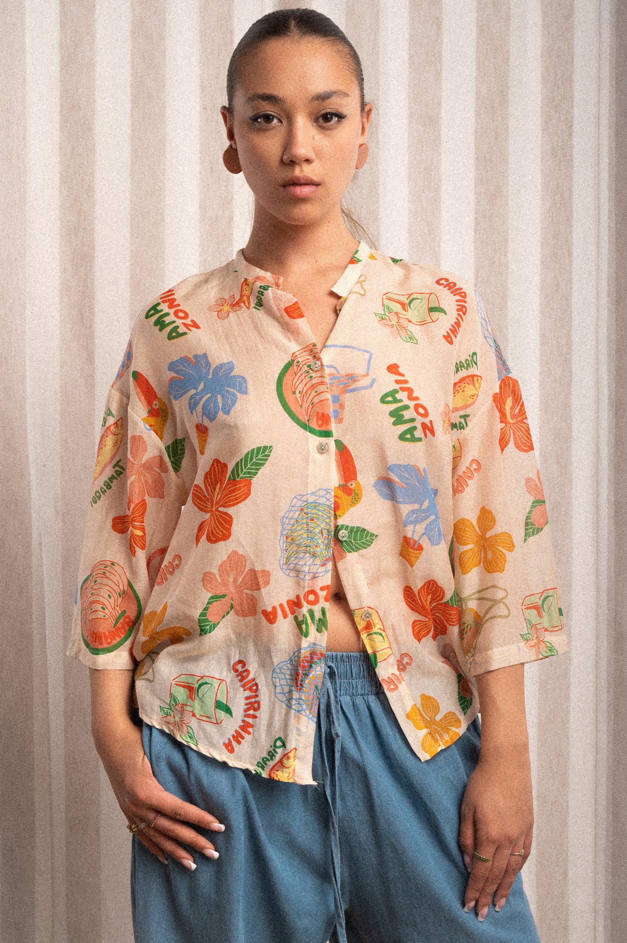 Camicia Amazzonia a fantasia