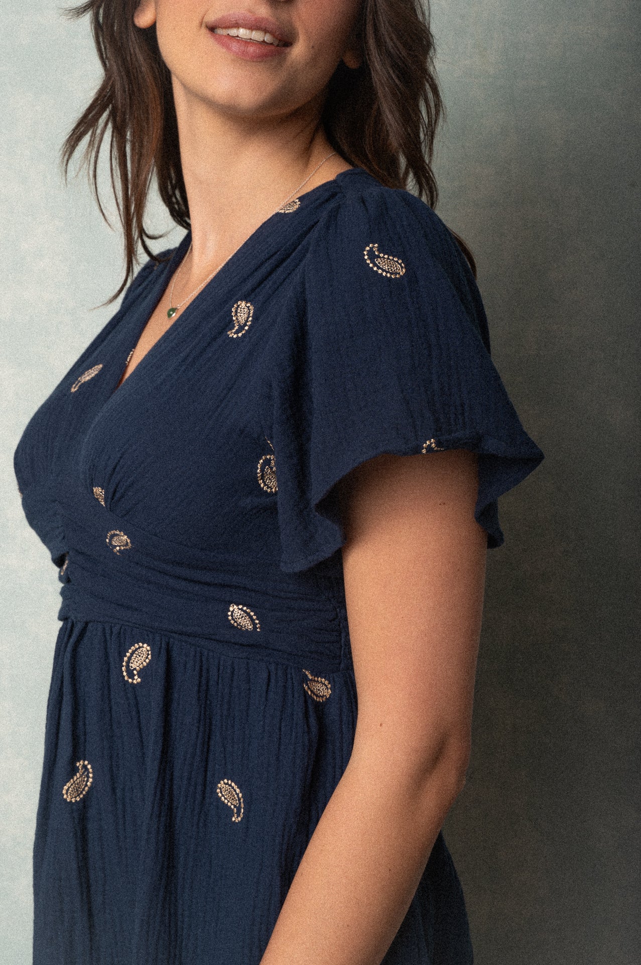 Abito corto Jolanda con paisley