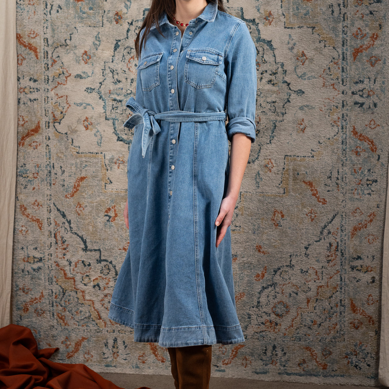 Abito in denim da donna