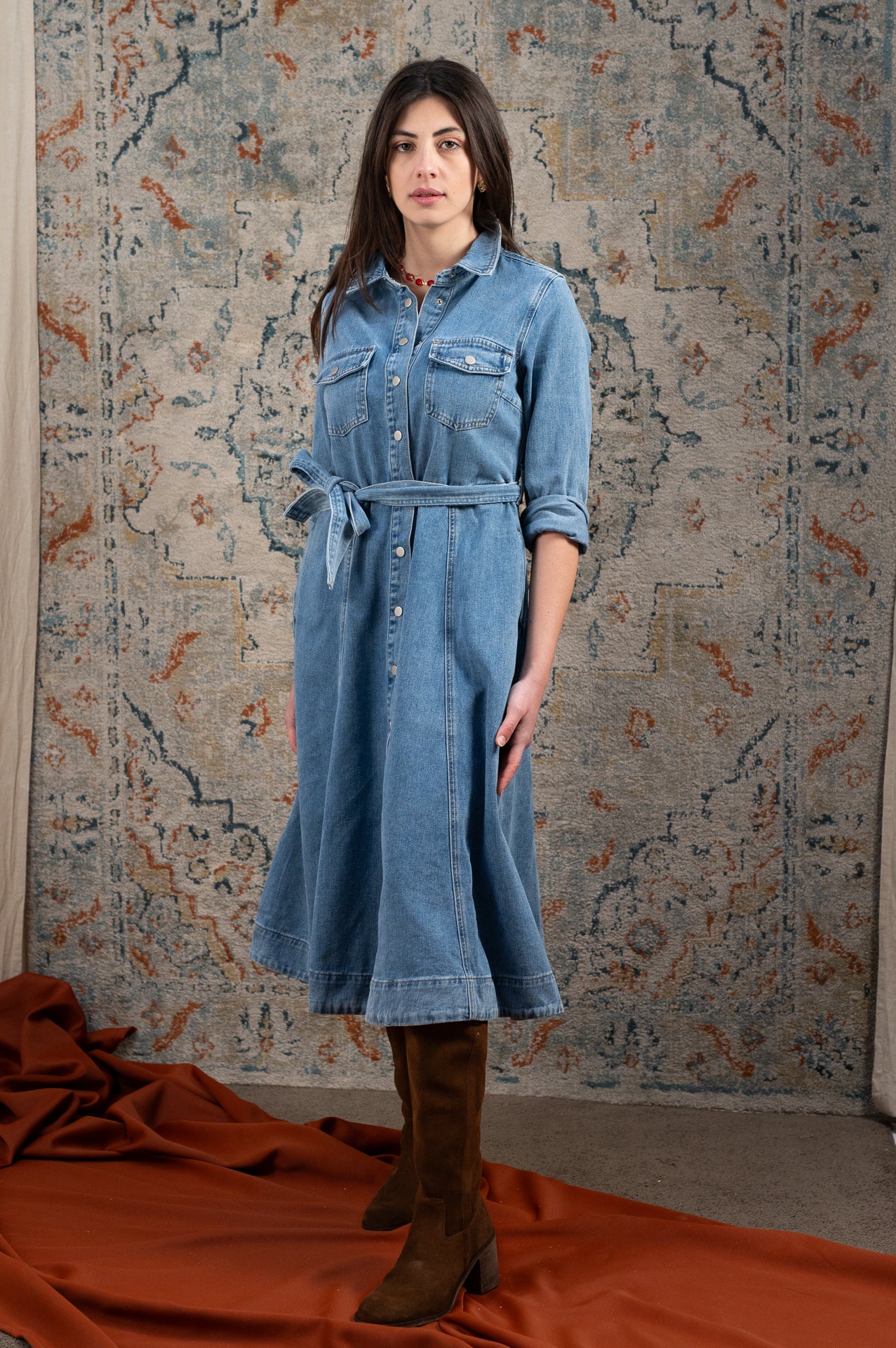 Abito in denim da donna