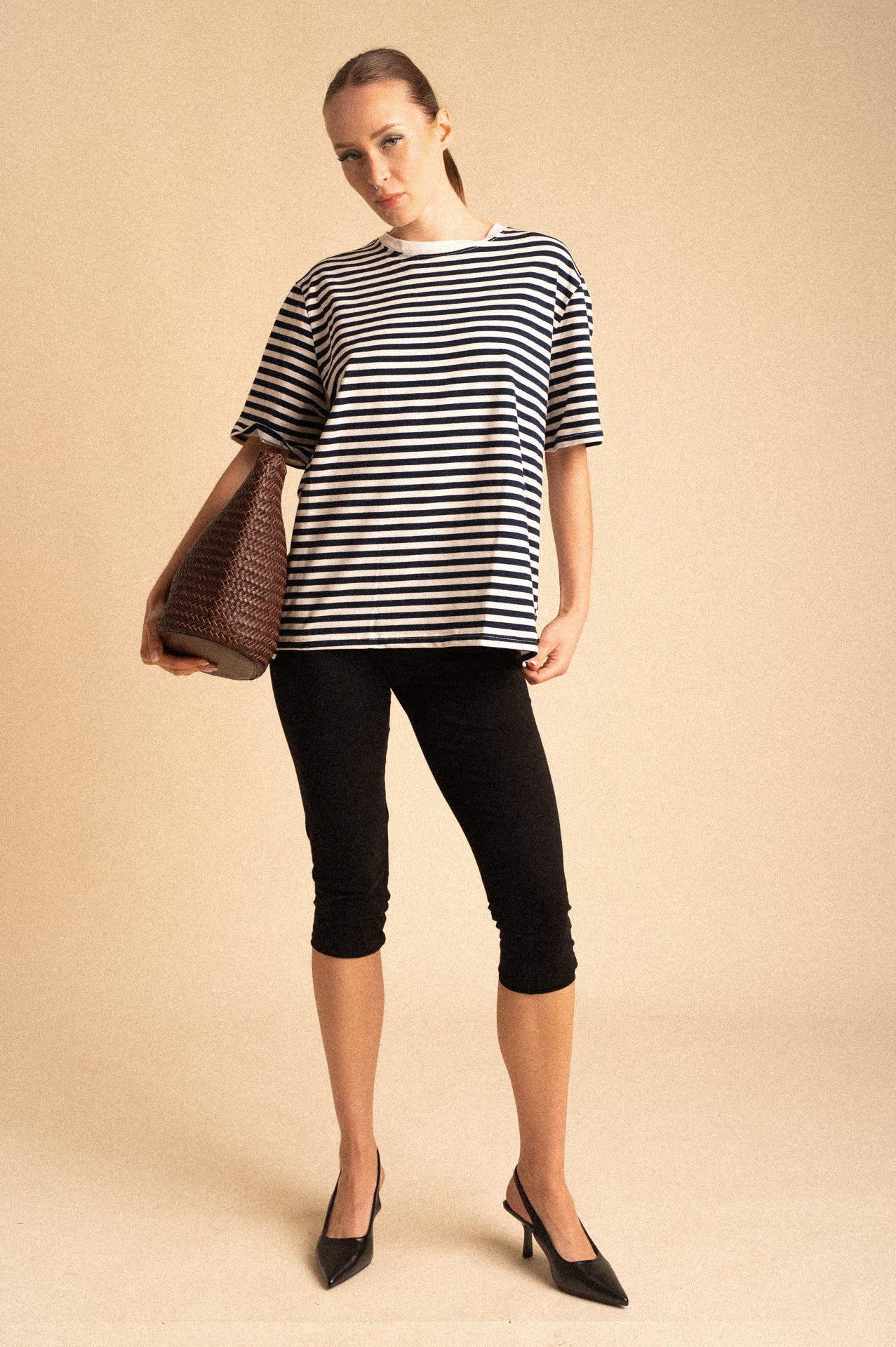 T-Shirt Breton Righe blu