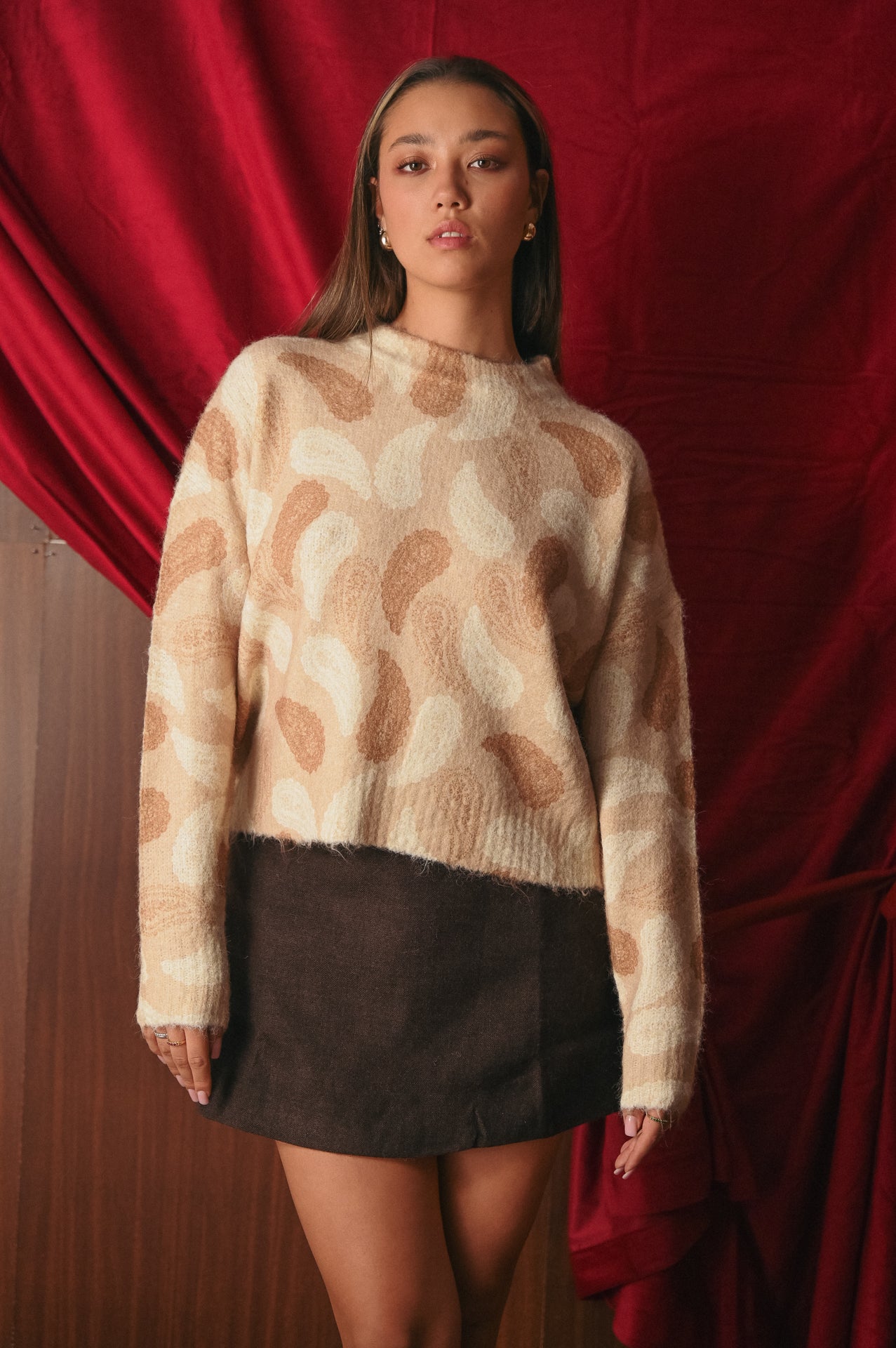 Maglione Donna Fantasia Paisley Invernale | Pullover Cachemire