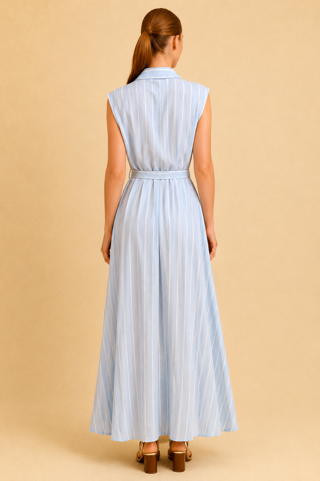 Abito Camicia Oceania Azzurra – Maxi Dress
