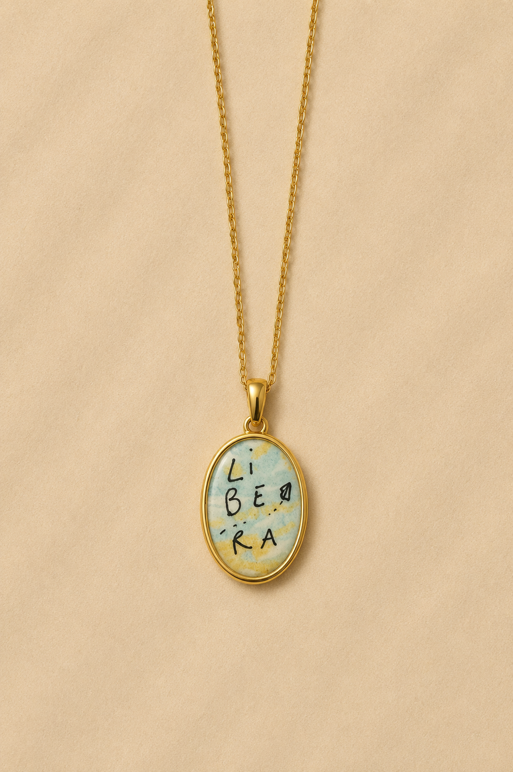 Collana Message in Acciaio Gold con Frasi