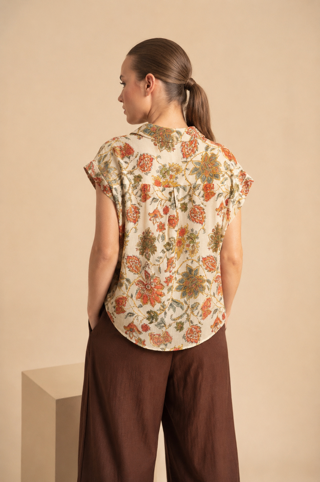 Camicia Floreale Donna in Cotone Floral Heritage