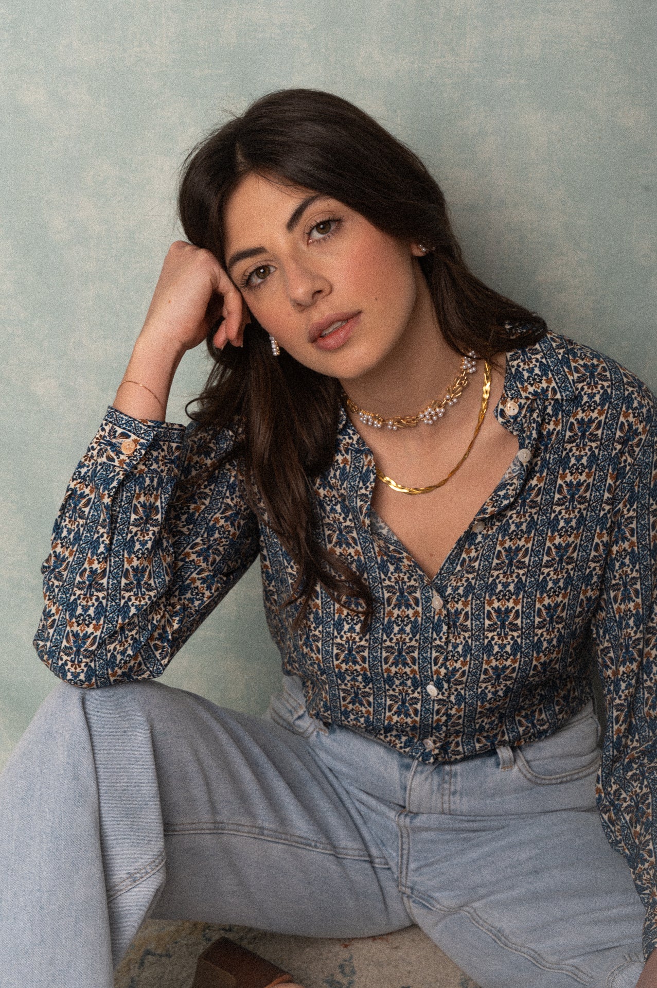 Camicia Elodie a fantasia