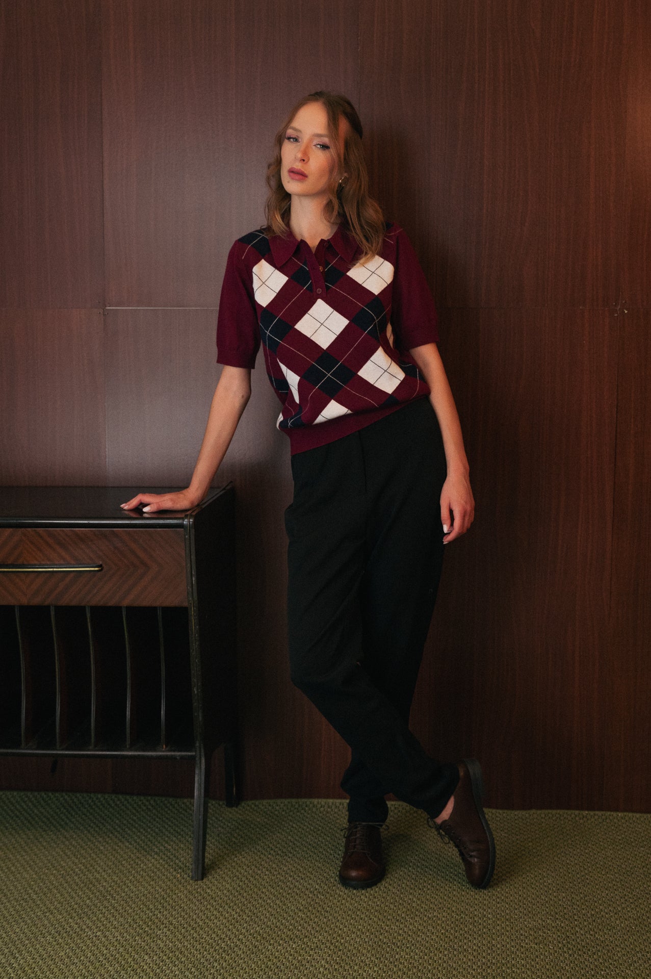 Pantalone palazzo nero vita alta
