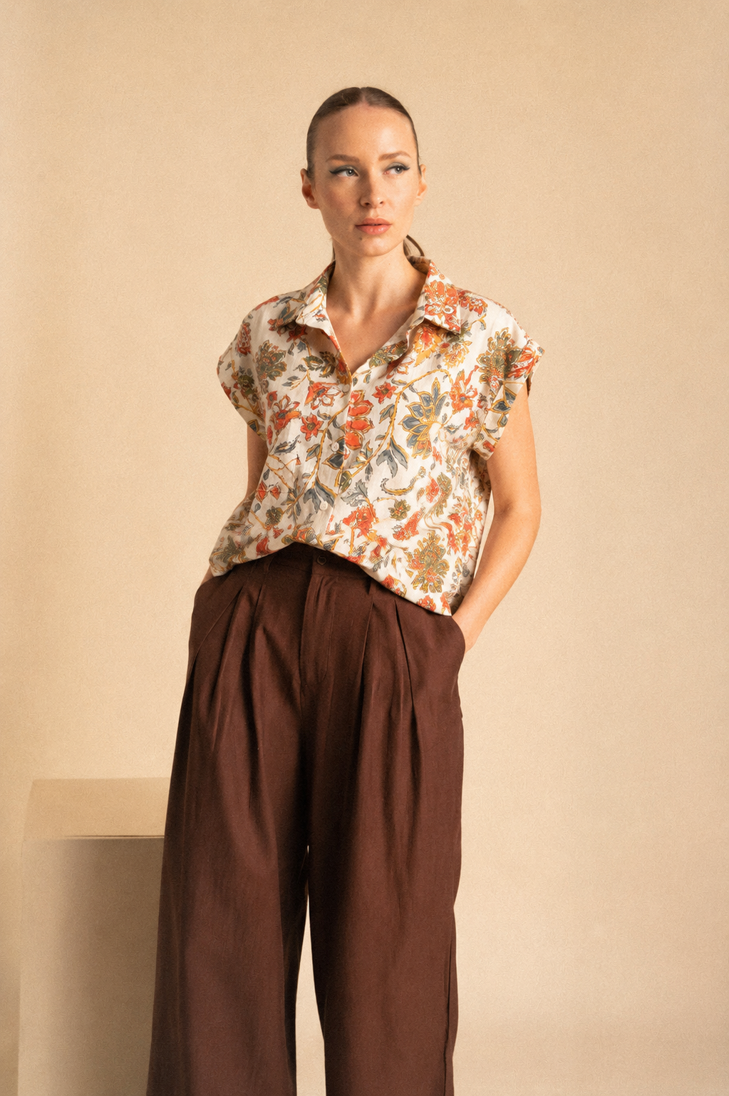 Camicia Floreale Donna in Cotone Floral Heritage