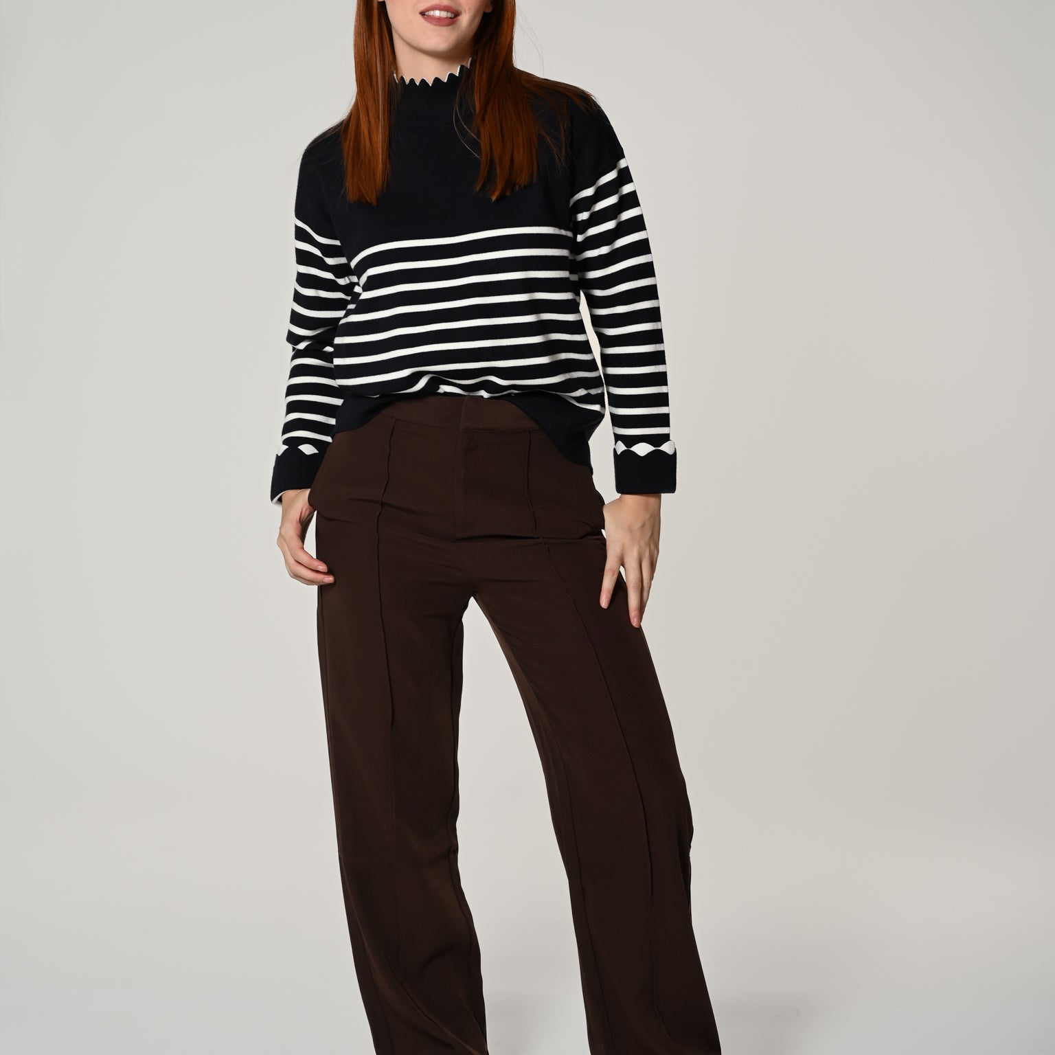 Brown palazzo pants