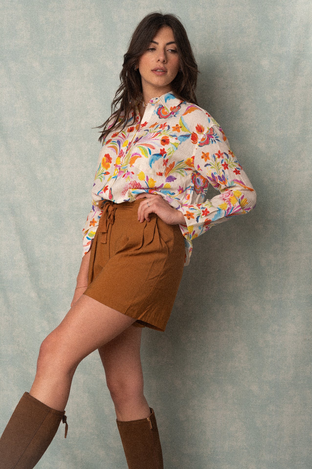 Camicia Elsa a fantasia