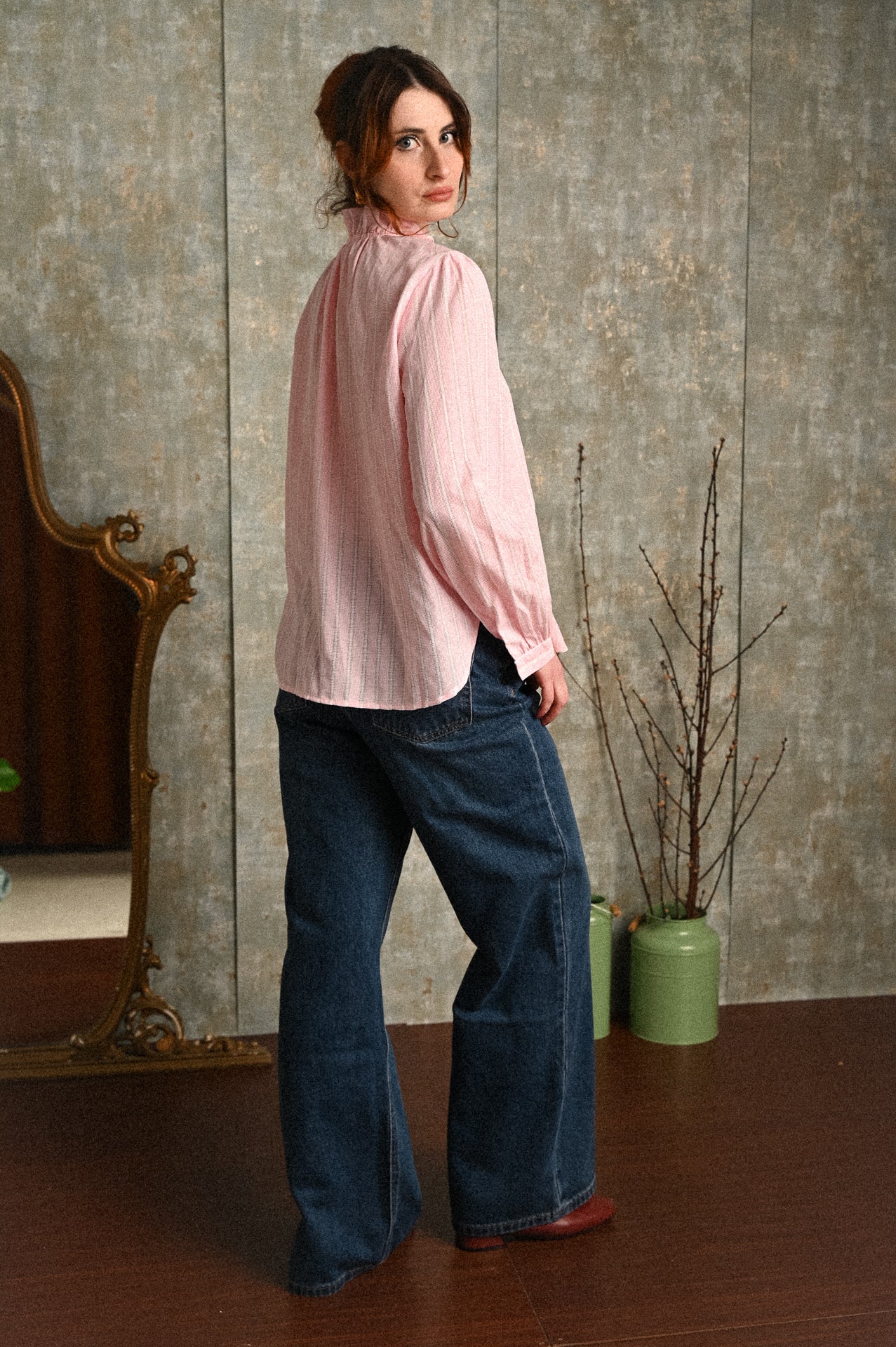 Jeans Erika Donna in Cotone 100% – Fit Wide Leg Vita Media