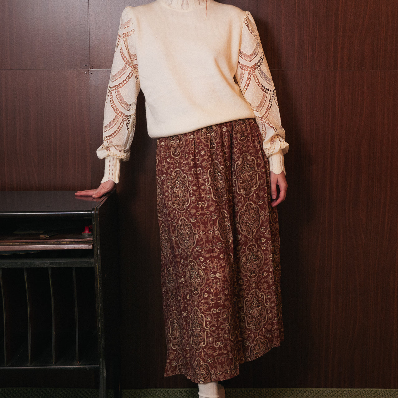 Gonna Lunga Donna Fantasia Paisley | Elastico in vita