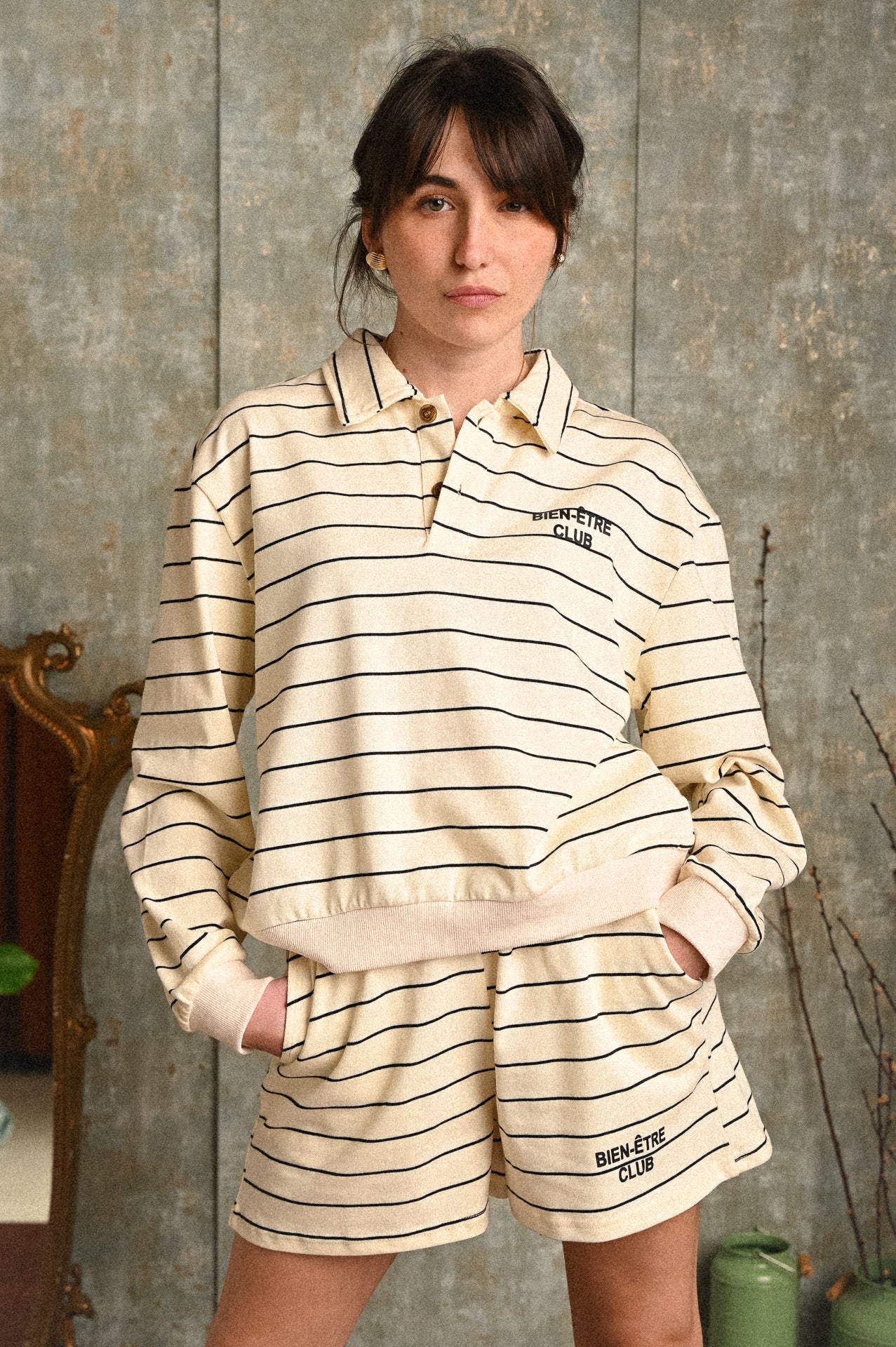 Polo Ortica Donna Jersey a Righe – Coordinato Casual