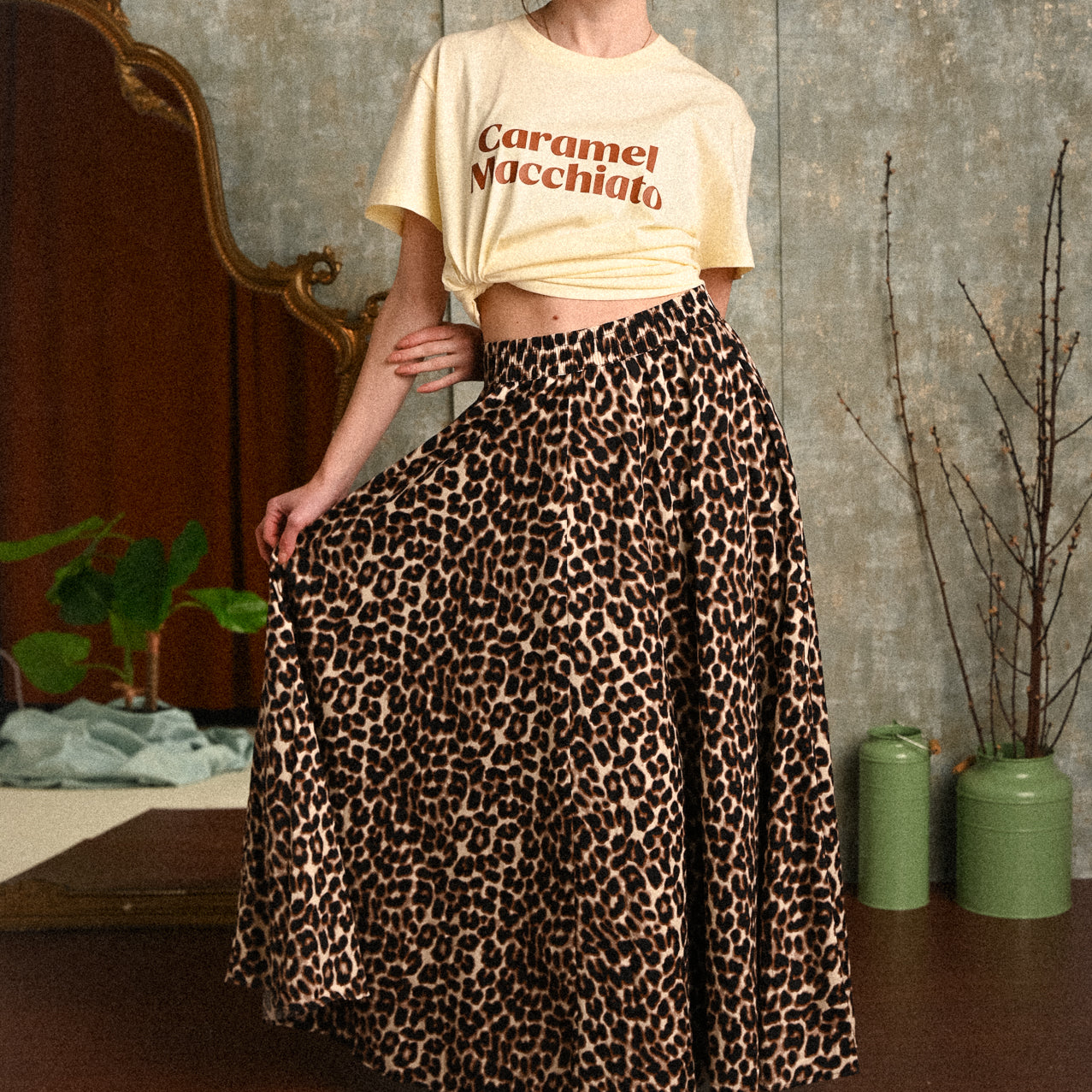 Gonna Neroli maculata Lunga Donna Fantasia