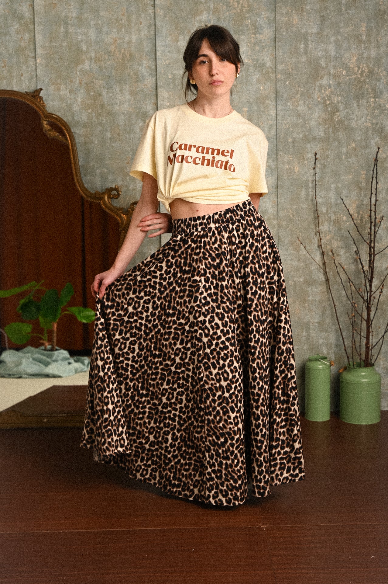 Gonna Neroli maculata Lunga Donna Fantasia