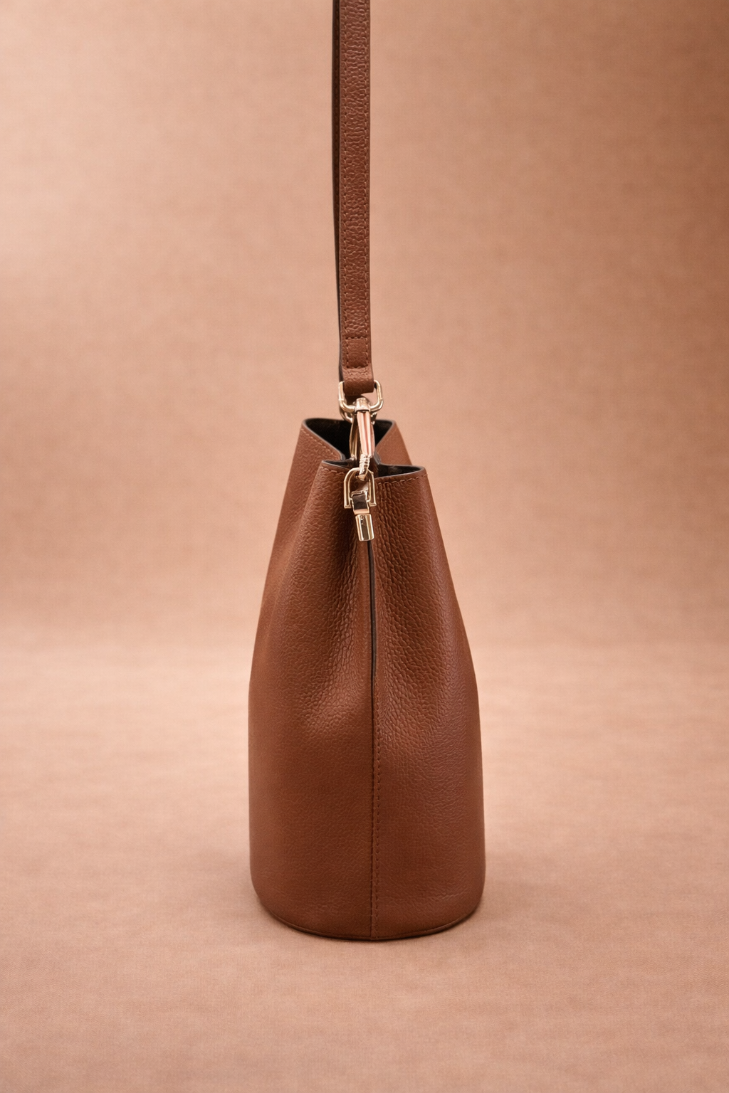 Borsa Secchiello Amelia Donna in Vera Pelle cuoio