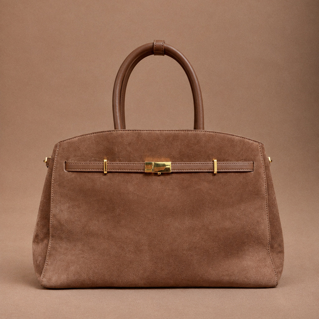 Borsa Louise in camoscio color marrone