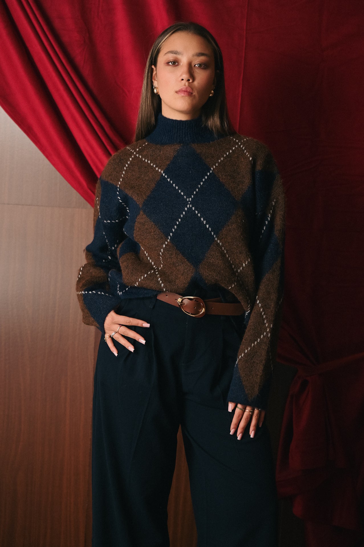 Pantalone Donna Blu Tinta Unita | Pantalone Sartoriale con Cintura