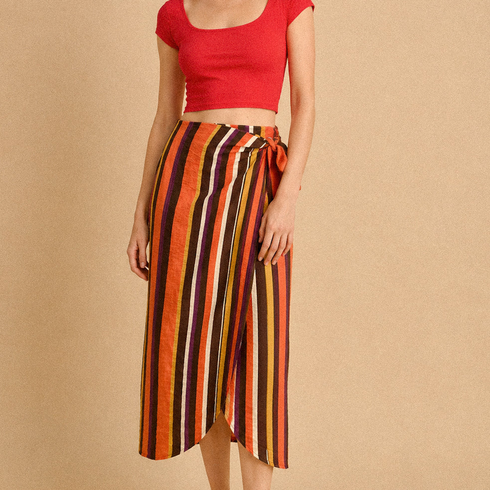 Gonna Portafoglio Donna Sunset Stripes Righe Multicolor
