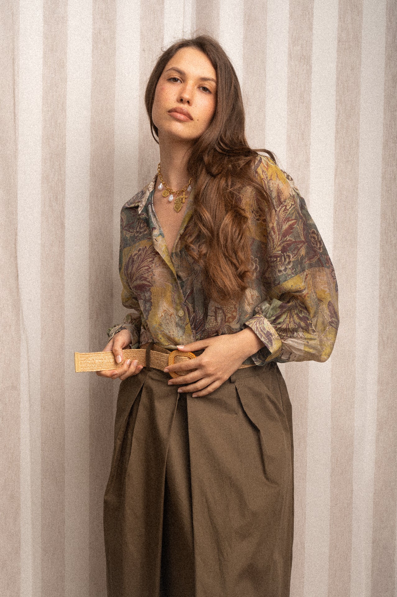 Camicia donna a fantasia