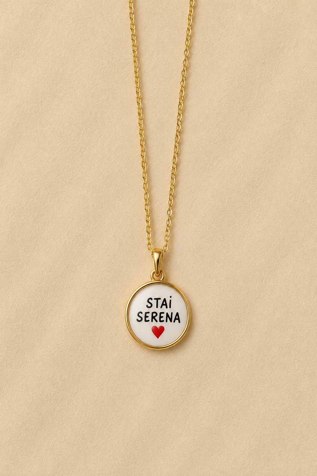 Collana Message in Acciaio Gold con Frasi