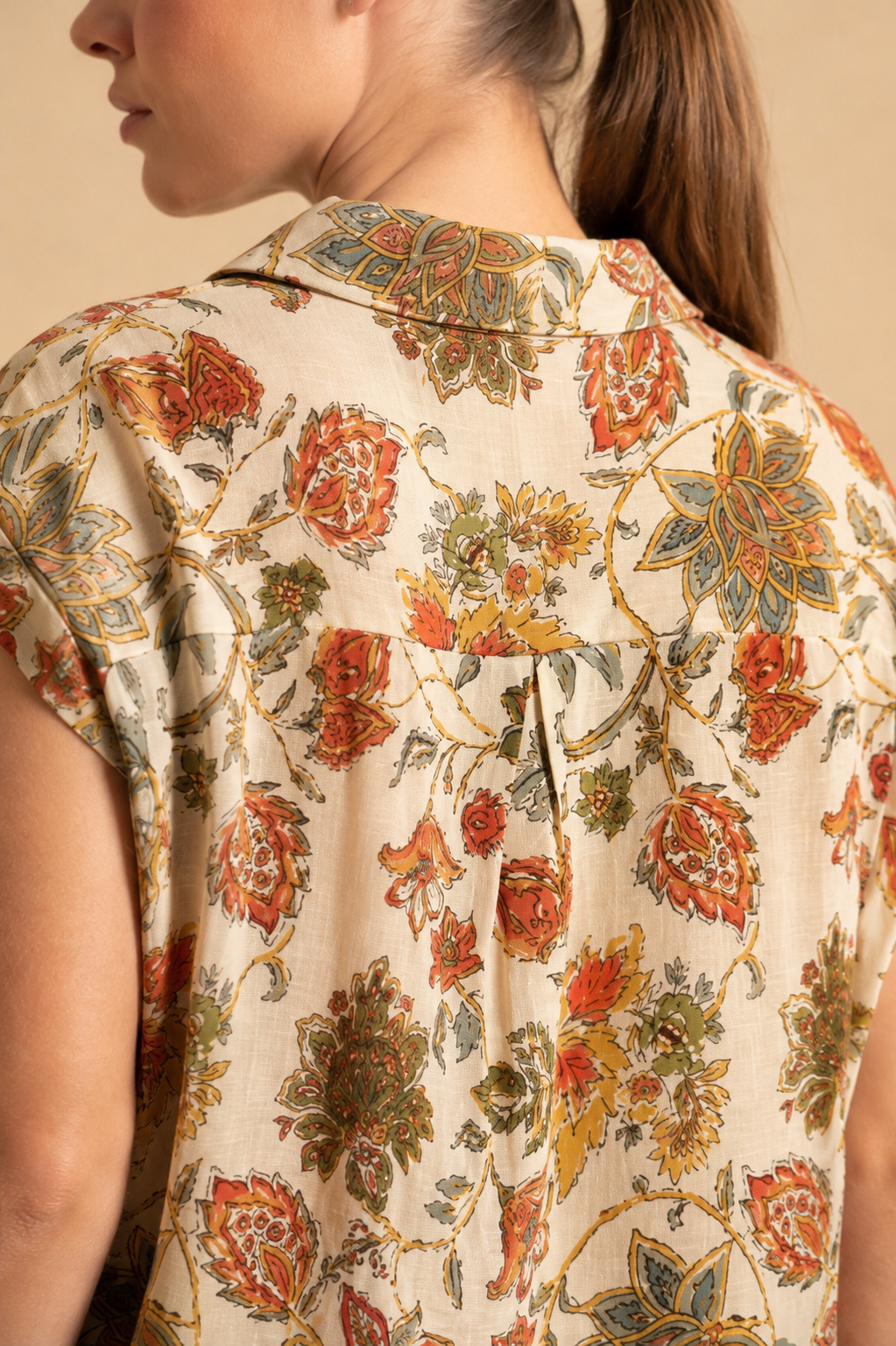 Camicia Floreale Donna in Cotone Floral Heritage