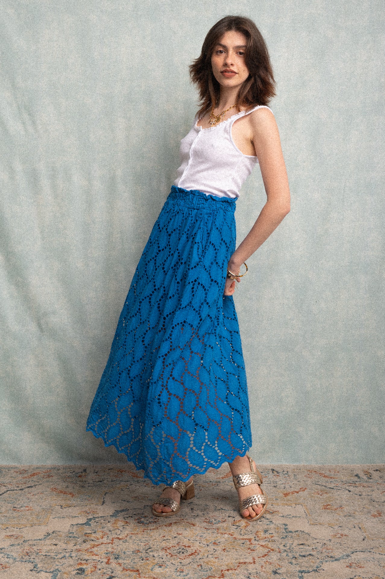 Gonna Jasmine elettric blue