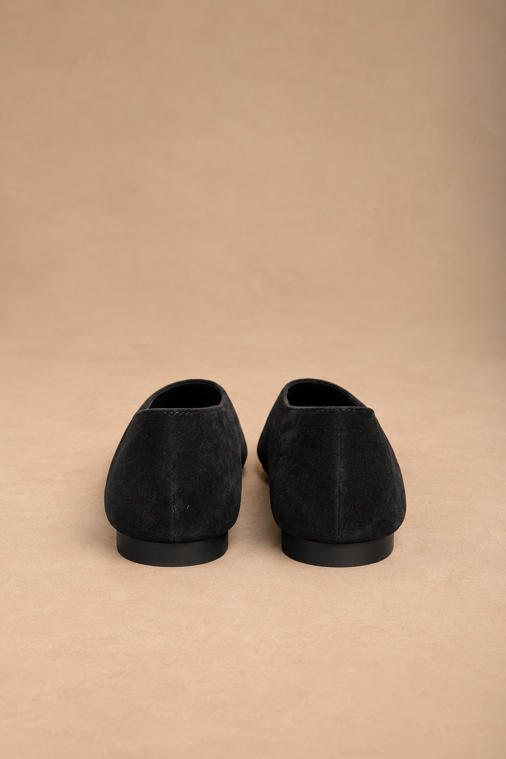 Ballerina Donna a Punta Color nero Effetto Camoscio – Flat